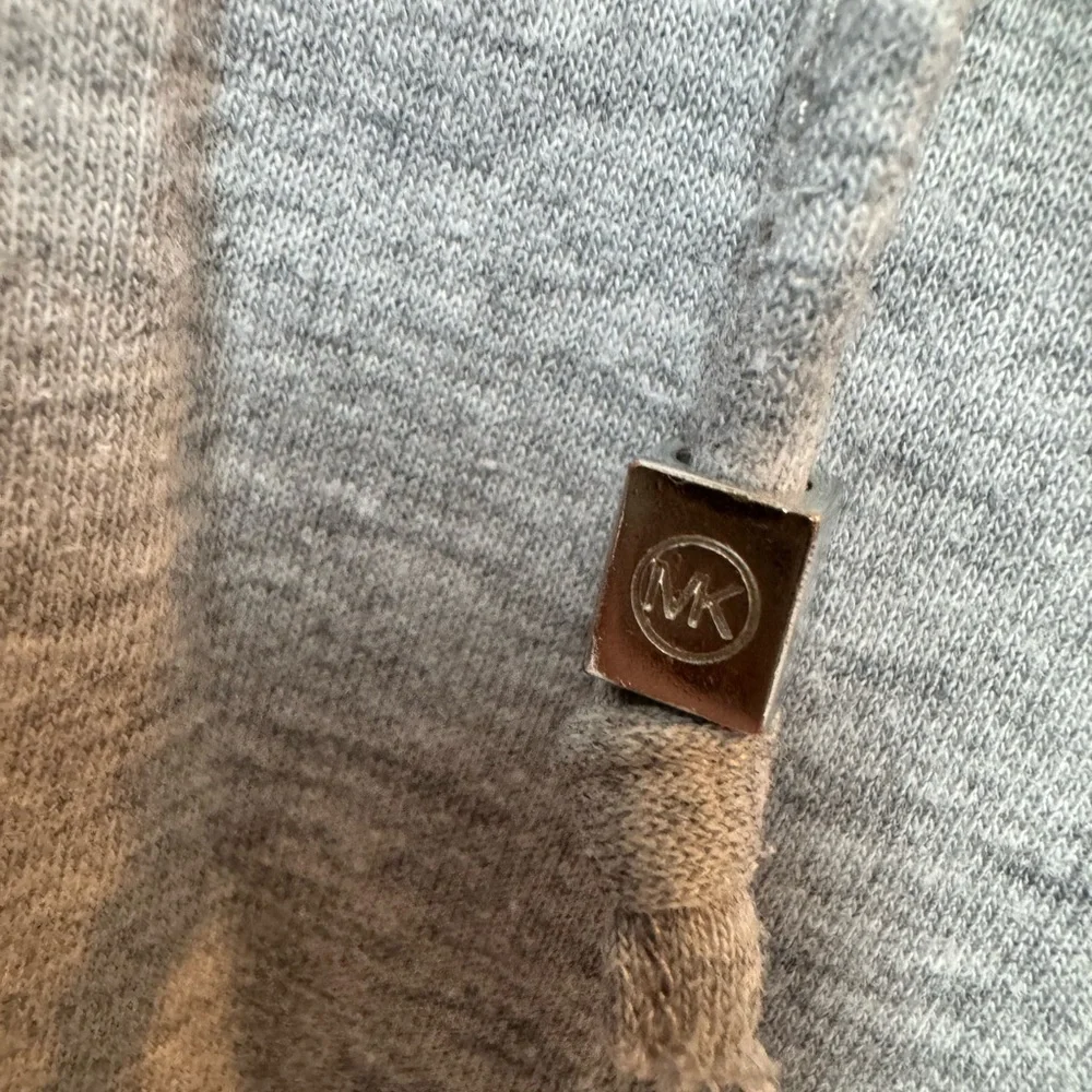 Michael Kors Hoodie EUC Gray Lace up Grommet Long Sleeve Tee Sweatshirt
